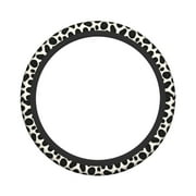 XMXY Car Steering Wheel Cover, Dairy Cattle Spotted Decoration Non-Slip Jeep Truck Universal Elastic Steering Wheel Protector 15 inch
