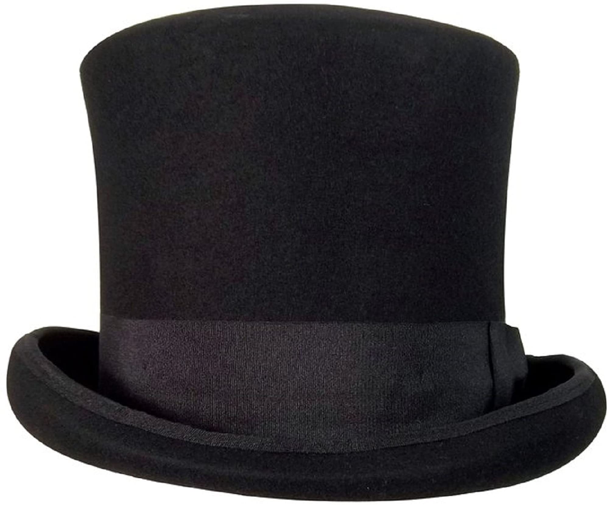 Deluxe Wool Felt Slash Top Hat Dickens 