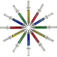 thumbnail image 2 of Syringe Pens - (bulk Pack Of 24) Retractable Fun Multi Color Novelty Pen For Nurses, Nursing Student School Etc, 2 of 5