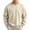 Khaki, variant on Mens Sweatshirts Long Sleeve Crew Neck Cinch Cuff Loose Fitted Athletic Casual Pullover Sweatshirts(M,Black)