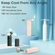 thumbnail image 2 of Rechargeable handheld fan [fast cooling] Small portable fan [30 working hours] Battery powered fan with USB Mini fan Makeup pocket Camping Outdoor, 2 of 4