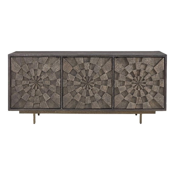 Bates Server in Natural Sandblasted Mango Wood