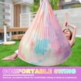 thumbnail image 6 of Polyester Sensory Swing Good Elasticity Kid Pod Swing Seat Strong Load Bearing Sensory Hammock 360° Rotation Hammock for Outdoor, 6 of 11
