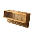 thumbnail image 4 of Organizador de correo con llavero para pared, estilo rústico, creativo, retro, de madera, para pasillo, entrada, apartamento., 4 of 4