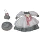 thumbnail image 1 of Vestido para muñeca de niña a escala 1/3, disfraz, accesorios para muñecas, decoración, educativo, suave, para fotos. Gris, 1 of 8