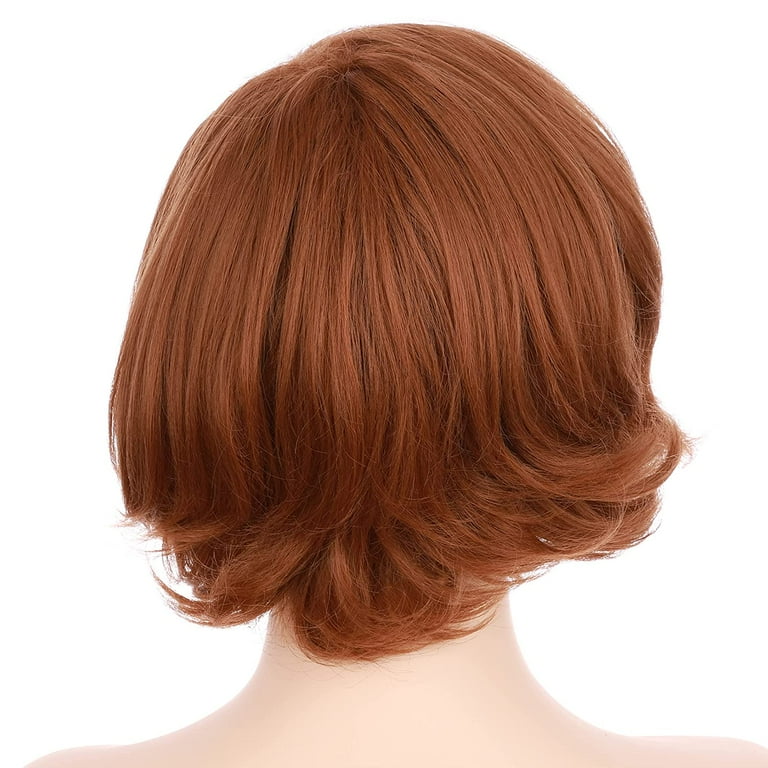 Onedor Women s Short Hair 50s Cosplay Wavy Wig Ear Length Bob