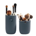 thumbnail image 4 of Silicone Makeup Brush Holder, Travel Makeup Brush Case, Soft Portable Makeup Bag Cosmetic Pouch, Anti-Fall Out Cover, Waterproof, Travel Essentials, 2.8×6.7 Inch Face Brushes Holder,Shadow, 4 of 8