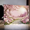 thumbnail image 2 of Spring Floral Flowers Blossom Photography Backdrops White Pink Sakura Cherry Trees Petal Floor Photo Studio Backgrounds, 2 of 8