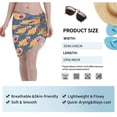 thumbnail image 7 of Kll Burning Rugby Balls Print Women'S Sarong Coverups Short Bathing Suit Wrap Skirt Beach Wrap Swimsuit Cover Ups, 7 of 7