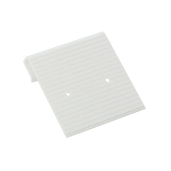 JewelrySupply Hanging Earring Card White Ribbed 1x1 (Package of 100)