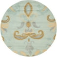 thumbnail image 4 of SAFAVIEH Soho Savannah Wool Area Rug, Light Blue/Multi, 3'6" x 5'6", 4 of 10