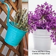 thumbnail image 3 of Garden Home Decoration Railing Fence Hanging Flower Pots 6Pcs With Detachable Hooks 6 Colors Metal Iron Bucket Planter, 3 of 14