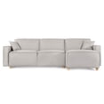 thumbnail image 2 of Sala Modular Reversible Makora Bennet con Memory Foam Gris Claro Lino y Respaldo Ajustable, 2 of 8