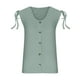 thumbnail image 5 of ICHUANYI Clearance Women's Summer Fashion U-Neck Tank Top Solid Casual Caverns Sleeveless Tank Top(Green, M) ICHUANYI WER2023081014459, 5 of 7