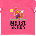 thumbnail image 4 of Inktastic 5k Run First Race Fitness Running Girls Toddler T-Shirt, 4 of 5