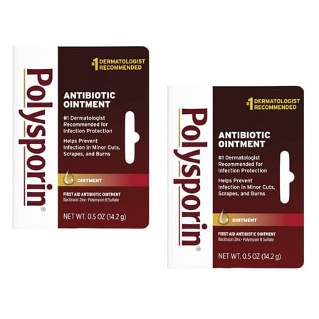 Polysporin First Aid Antibiotic Ointment 0.50 oz (Pack of 2)
