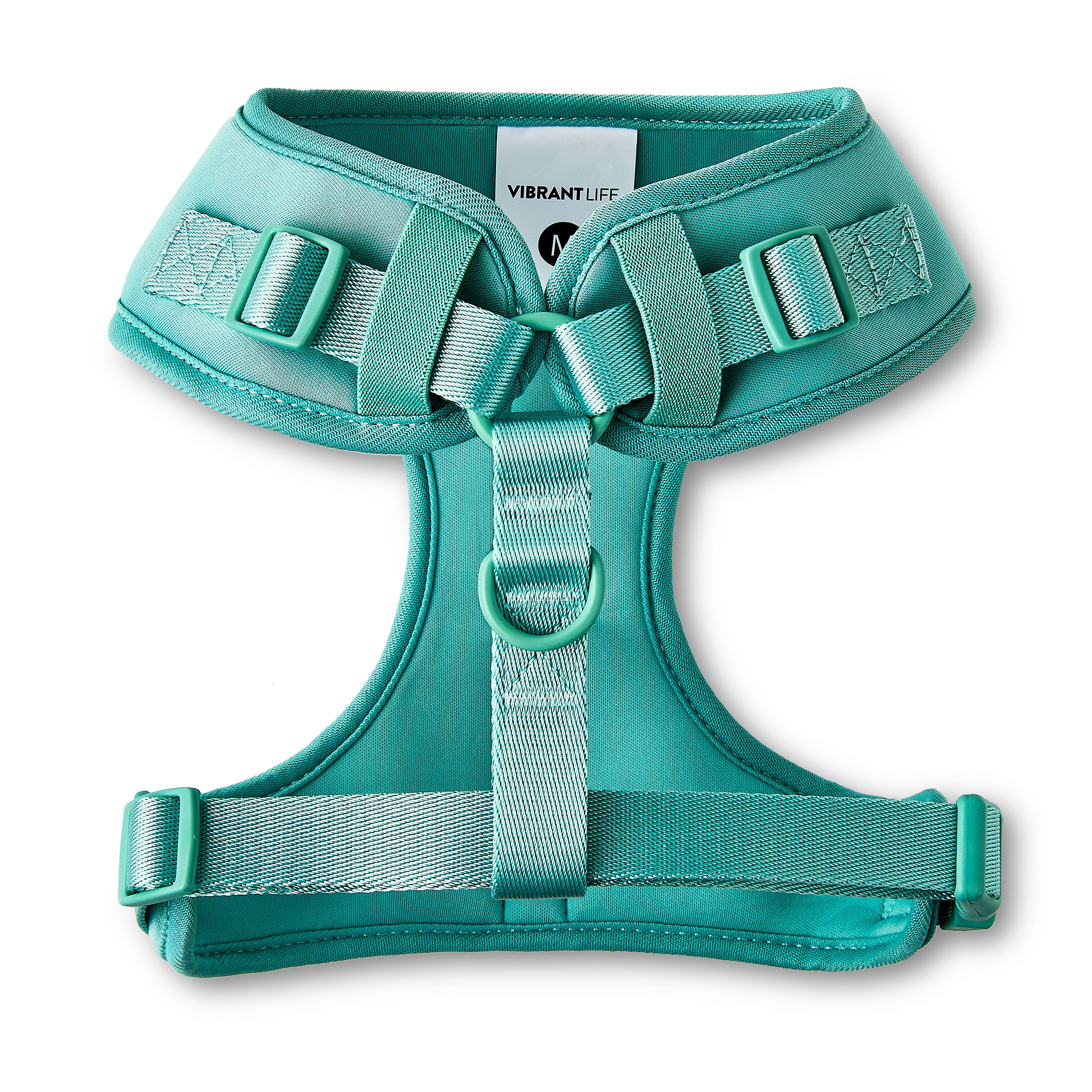 Vibrant Life Polyester & Spandex Adjustable Dog Harness, Blue, Medium