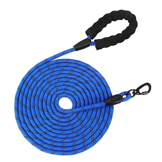 Pet Leash Heavy Duty Rope Leash for Medium And Large Dogs with Elastic Cushioning And Reflective Strips Extra Long Durable Nylon Webbing for Safe Night Walks And Outdoor Training