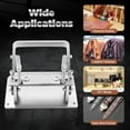 thumbnail image 6 of Manual Leather Splitter, Leather Skiving Tools, Stainless Steel Hand Leather Skiving Machine with Clamp, Adjustable Peeling Thickness (0.5-5mm)/Rollers Guide for Thin Leather Products$$Art & Craft, 6 of 8