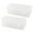 White-2Pc, variant on WKSCLPAI Simplicity Clear Pencil Box 2 Pcs Large Capacity Plastic Pencil Case Stackable Translucent Transparent Pencil Case Office Supplies Storage Box Gel Pens Eraser