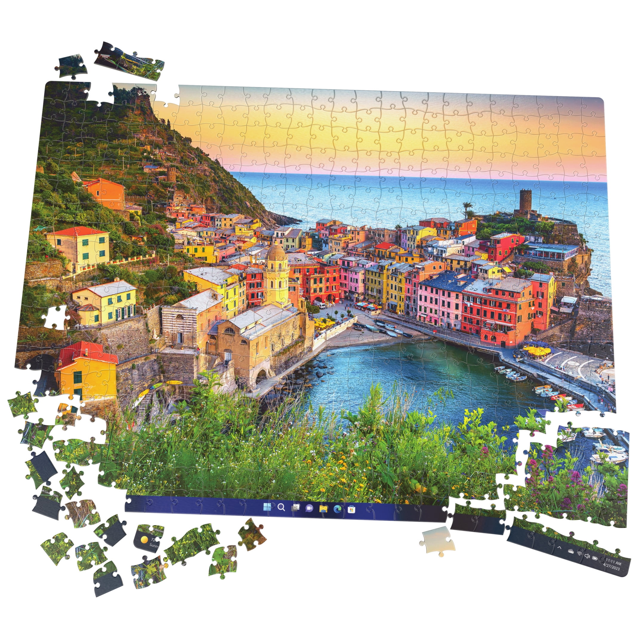 Microsoft Windows Spotlight Series 500-Piece Puzzle Liguria Italy, for Ages 8 and up
