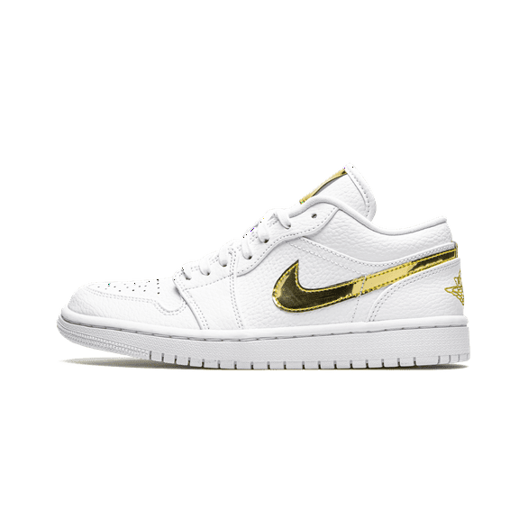 Jordan WOMENS AIR JORDAN 1 LO SE WMNS "White Metallic Gold" CZ4776 100 from Stadium Goods