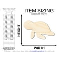 thumbnail image 2 of Unfinished Cute Sea Turtle Shape 10" / 1/8", 2 of 3