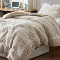 thumbnail image 3 of Coma Inducer Peak of Cozy® - ® Oversized Comforter Set - Chevron Frosted Taupe Twin XL Adult, Teen & Dorm 2 Piece, 3 of 5