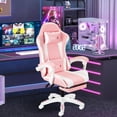 thumbnail image 2 of Silla Gamer Ergonómica Vidita GX2000 Rosa Reclinable con Reposapiés 130kg, 2 of 8
