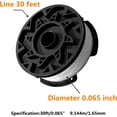 thumbnail image 3 of Hilo de corte CNC profesional para desmalezadoras, flexible y de larga duración para modelos AF-100, AF-100-3ZP de Black and Decker, carrete de repuesto con sistema de alimentación automática, hilo, 3 of 5