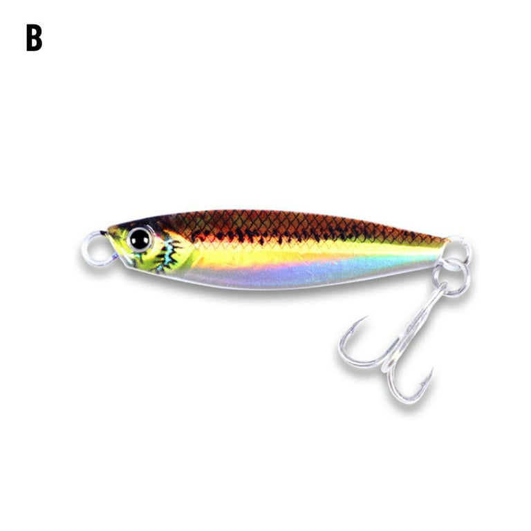 3d printed Colorful 30g 65.5mm Spinning Baits Spanish mackerel Lead Casting  Metal Fishing Lure Jig Bait B 