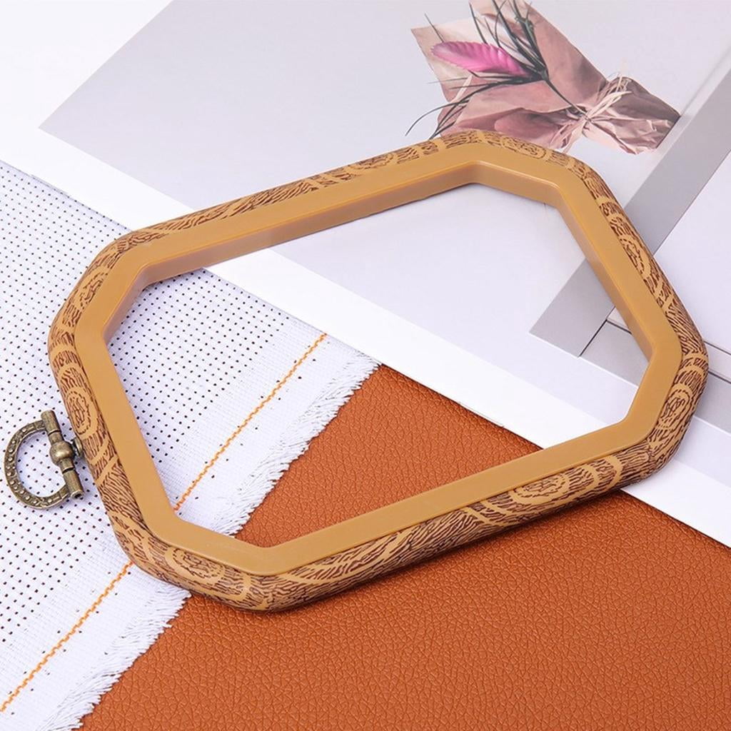 10 Pcs Wood Embroidery Hoop Adjustable Embroidery Frame Decorative Crosses Stitching Hoop for Needleworks Sewing Craft