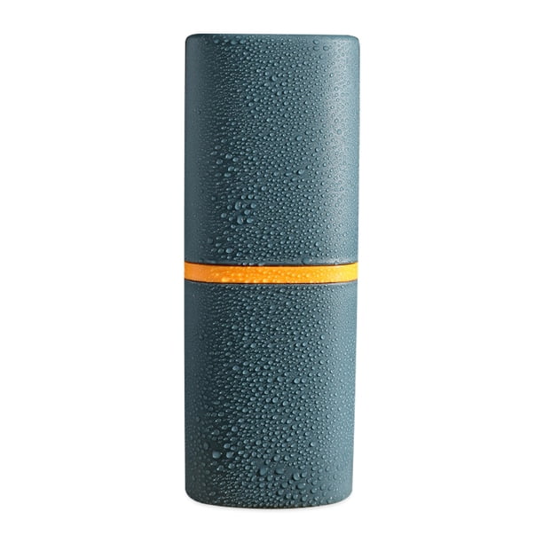 Titular del cepillo de dientes Organizador Organizador Ahorro de espacio Savan enjuague bucal Taza de baño Pinceles de maquillaje Caja de cepillos de dientes para viajar al aire libre Azul oscuro Noticed HA028149-03