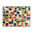 thumbnail image 5 of Yayeee Area Rugs for Living Room 5.2'x4' Non Slip Washable Bedroom Floor Carpet, Green Geometric, 5 of 5