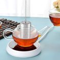 thumbnail image 2 of Qenwkxz 2Pcs Tea Infuser Strainers with Drip Tray 304 Stainless Steel Tea Diffusers with Chain Hook Fine Mesh Tea Strainers Threaded Lid Tea Filter Strainer Easy to Use Loose Tea Infuser for Teapot, 2 of 6