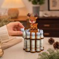 thumbnail image 6 of Fievgin Christmas Money Holder Reindeer Wooden Cash Cake Stand Multi-Layer Money Display Rack for Table Decor, 6 of 7