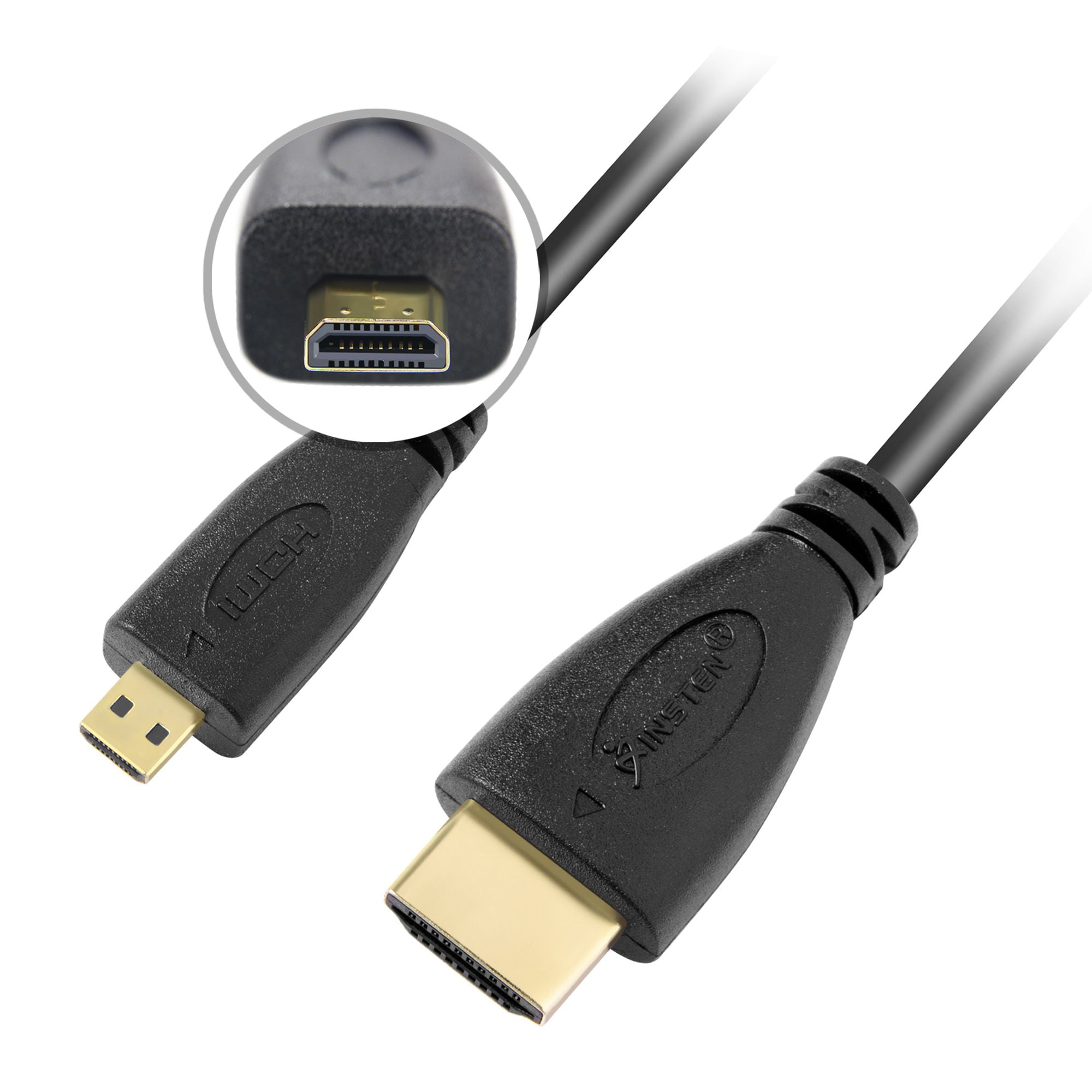 Micro hdmi Type D Male to hdmi Type A Female Adapter Connector For HDTV B$CA
