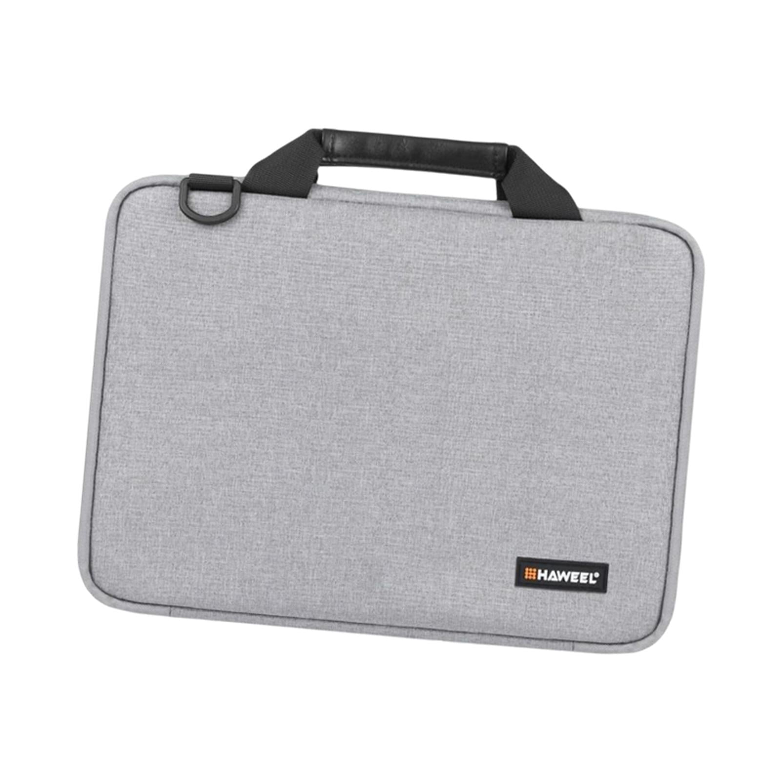 Bolsa Hombro Portátil Maletín Para Portátil 13.3 Pulgadas - Funda Impermeable Con Múltiples Bolsillos - Gris Elegante Protección 360 Ordenador