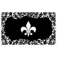 thumbnail image 1 of Toland Home Garden Fleur De Lis 18 x 30 Inch Decorative Floor Mat Classic Flower Design Pattern Doormat, 1 of 1