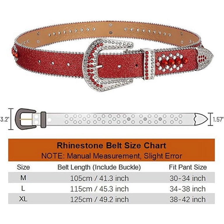 Dream Apparel Rhinestone Belt for Men and Women, Western  display picture 2