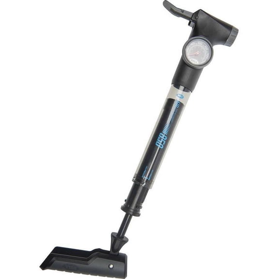 Bell Sports AIRSTRIKE 850 2-Stage High Volume/High Pressure Bicycle Frame Pump with Gauge, Gray