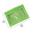 thumbnail image 3 of Adorable Zipper Pencil Pouch, Cute Zippe Pouch for 3 Ring Binder, Sturdy Binder Pouch with Smooth Zippers, Perfect for Office Supplies, Portable Pencil Bag, Green, 3 of 7