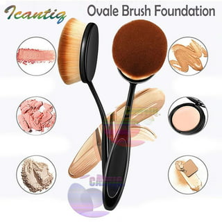 Yoseng Oval Foundation Brush Large Toothbrush Makeup Brushes Fast Flawless Application Liquid Cream Powder Foundation