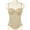 #31Beige, variant on Women's Shaping Floral Lace Boned Bustier Mesh Corset Bustier Top Elastic Waistband Lingerie Top