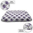 thumbnail image 3 of Wedding Pet Bed, Romantic Violet Rose Blossoms Corsage Bouquets with Grey Leaves, Chew Resistant Pad for Dogs and Cats Cushion with Removable Cover, 24" x 39", Violet Pale Grey, by Ambesonne, 3 of 4