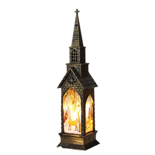 Christmas Decorations for The Home Christmas Decoration Wind Light Light House Decoration Creatives Candle Night Light Christmas Decoration Night Lights Plug In