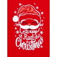 thumbnail image 3 of Holiday Time Girls Christmas Santa Long Sleeve T-Shirt, Sizes 4-18, 3 of 3
