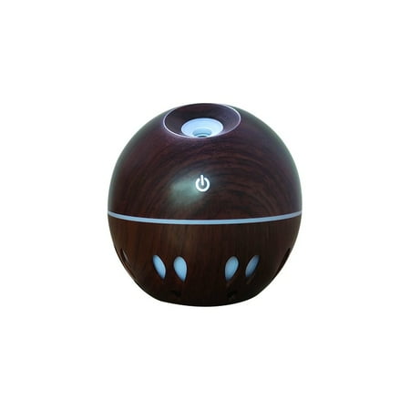 

Xinqinghao New Portable Air Aroma Essential Oil Diffuser LED Aroma Aromatherapy Humidifier Brown