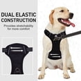 thumbnail image 4 of Arnés antitirones para perros, arnés reflectante ajustable para perros grandes y medianos, chaleco para perros con asa transpirable, arnés deportivo antitirones para el pecho, negro, grande, 4 of 4