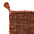 thumbnail image 5 of SAFAVIEH Montauk Bijar Jace Solid Soft Braided Cotton Runner Rug, Orange/Black, 2'3" x 7', 5 of 7